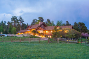 evening view of ranch