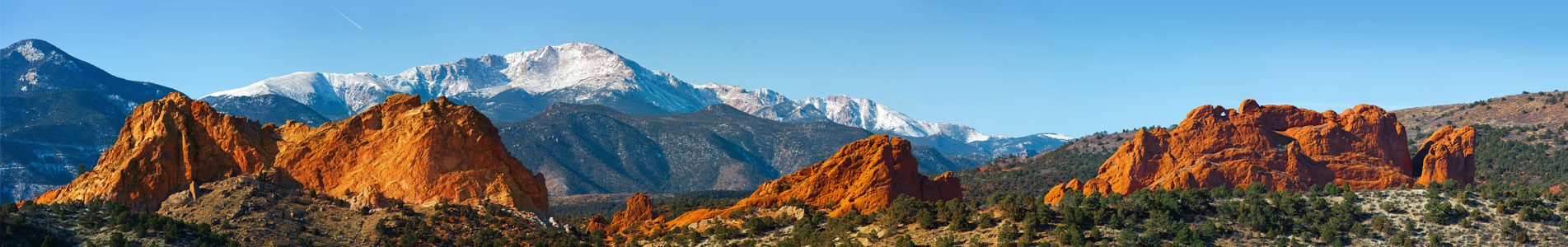 mountains in the horizon