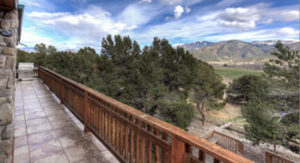 view of trees from deck