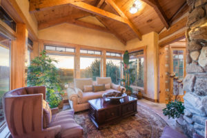 living room with a view