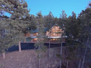 aerial view of ranch