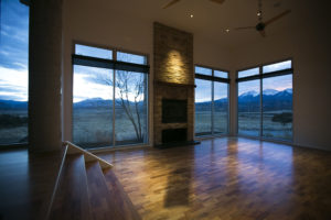 great room in evening