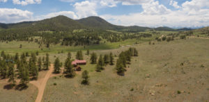 Arial shot of ranch