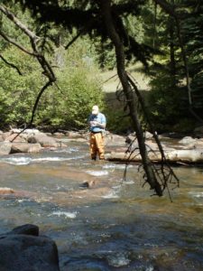 fishing in the river