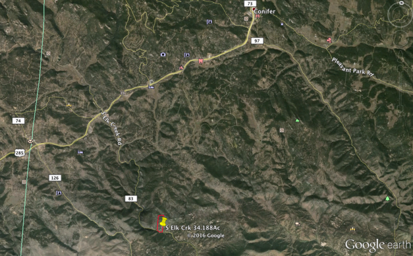 Elk Creek 34.19 Acres For Sale Pine CO Land For Sale