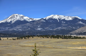 mountains on horizon