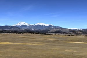 view of the mountains