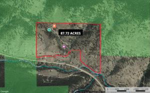 aerial view with property lines