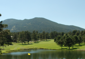 mountain on the horizon