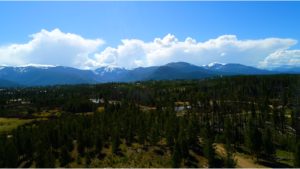 mountains in the horizon