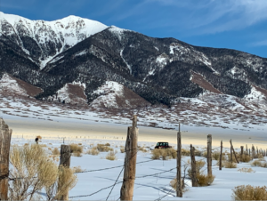 hilsl in winter, covered in snow