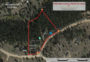 satellite view with property lines