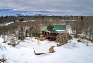 aerial view under snow