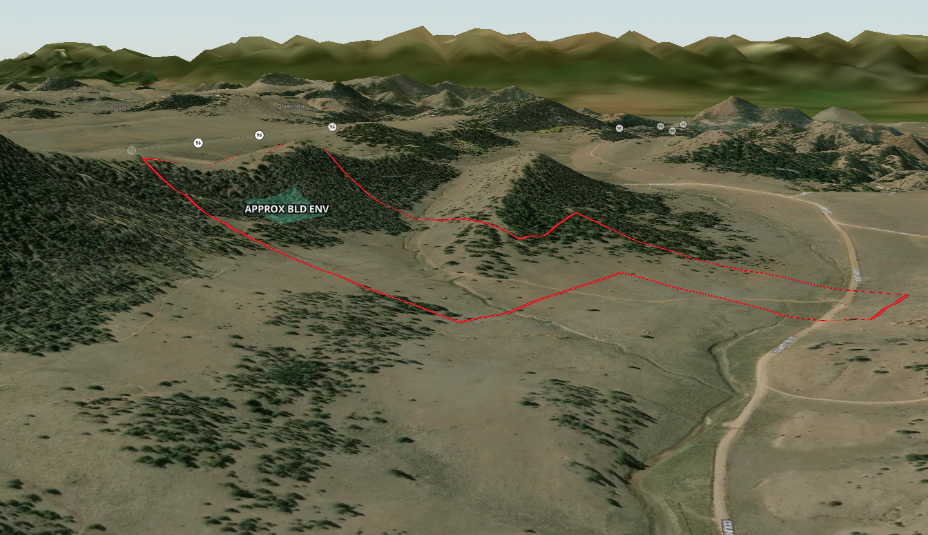 3D Perspective aerial view