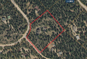 satellite view with property lines