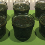 Jars of pesto