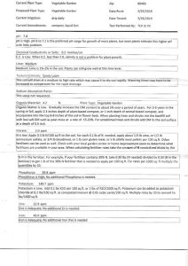 Soil Test Results