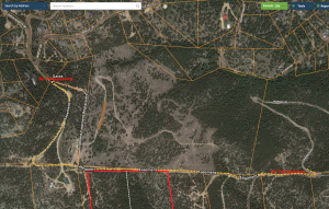 access and easement map
