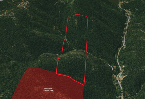 aerial perspective looking south