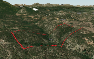 aerial view of boundary looking to west