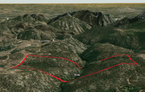 aerial perspective to east