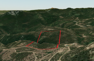 aerial perspective to south