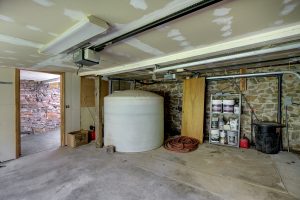 1000 gallon cistern in garage