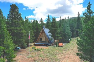A-Frame Cabin on upper south end of property
