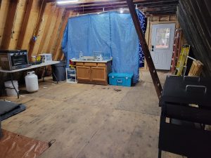 back half a frame interior