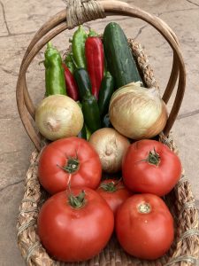 Basket of vegetables