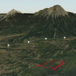 3D Towards Spanish Peaks