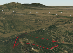 3D map looking north