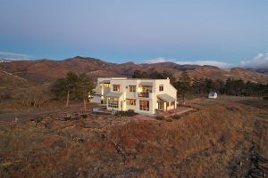 sunrise of the house