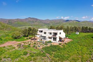 house with green landscape