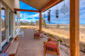 view along the patio
