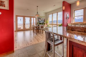 from kitchen to dining room