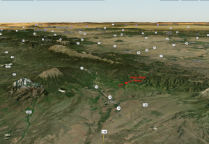 Overview map looking to the south