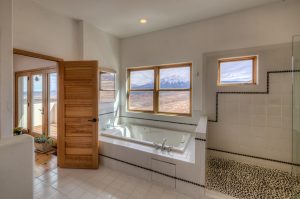 view over tub out master bath window
