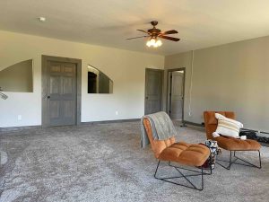 lower level family/gym room