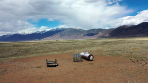 view of solar powered tank