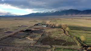 aerial view of ranch