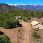 House & Barn w mountains