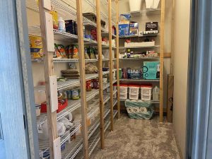 lower level closet or pantry
