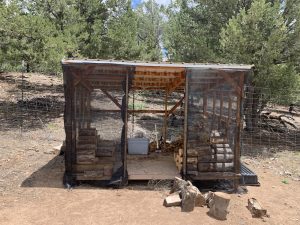wood storage container