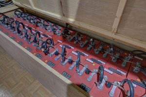 close up of solar batteries