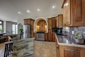 kitchen view from dining room