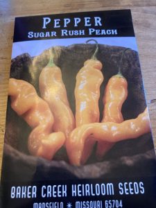 Peach Pepper seed packet
