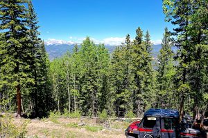 view from the encampment