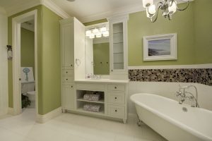 downstairs bedroom bathroom