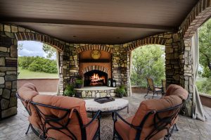 gazebo fireplace